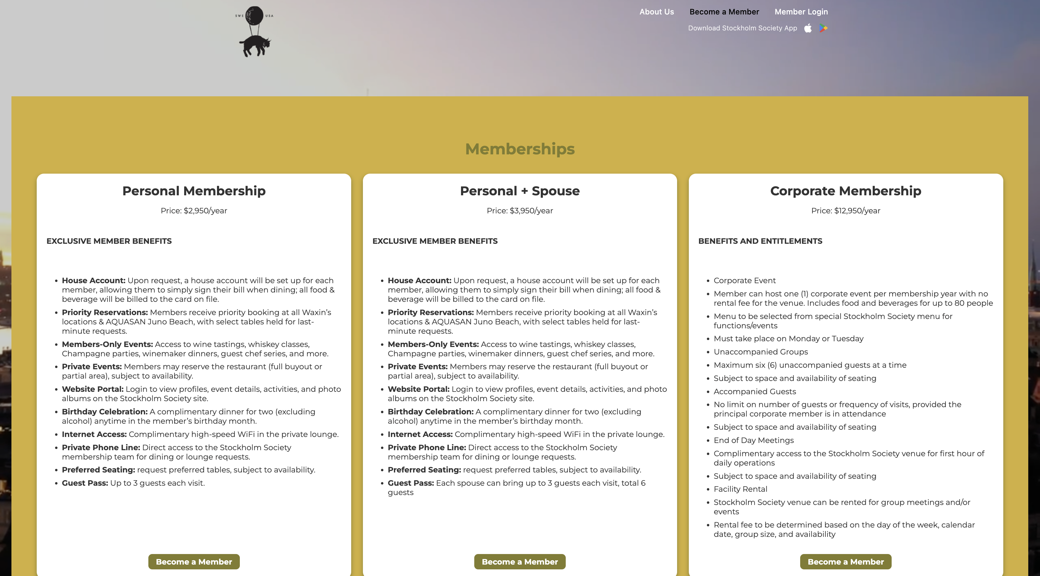 Sale page screen